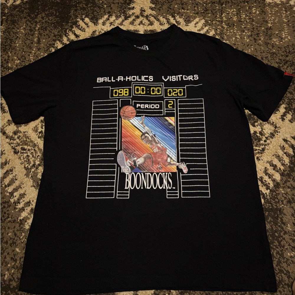 Black Graphic Tee - The Boondocks Design